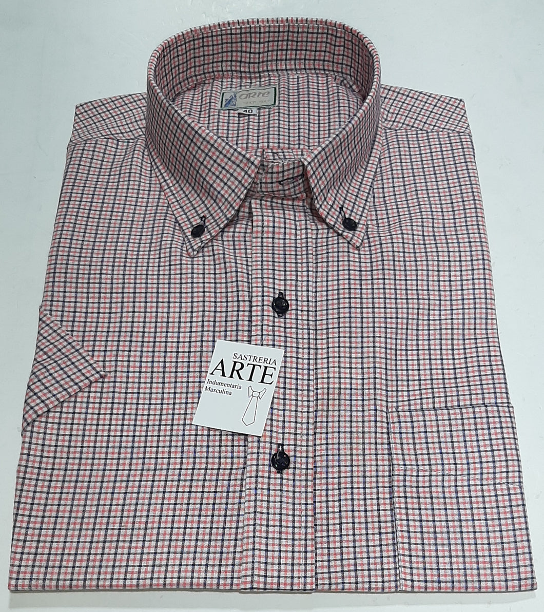 Camisa Arte Manga Corta Cuadrille