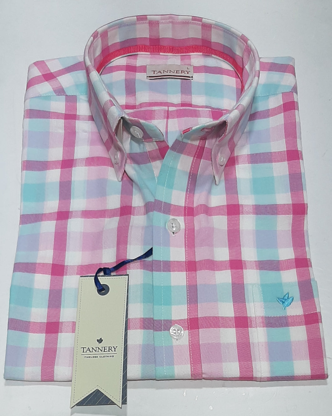 Camisa Tannery Manga Corta Cuadros