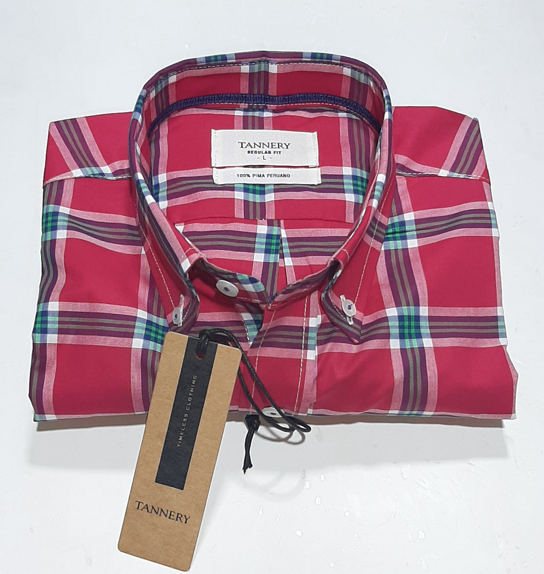 Camisa Tannery Manga Corta Cuadros